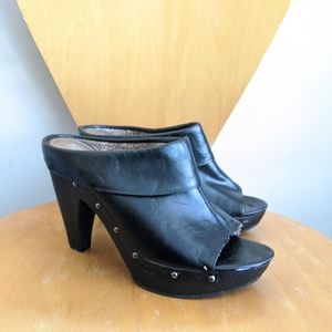 Mossimo 11 Black Heel Slip on